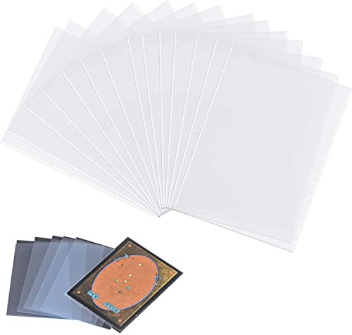Bustine Carte, 200 Pezzi Bustine trasparenti carte, 66 * 91 mm Soft Sleeves, Buste Proteggi Carte, Bustine protettive compatibile con YuGiOh, Pokemon, Ultimate Guard (200)