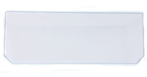 Glas Revolution Kühlschrank Einlegeboden - Klarglas 4 mm – Glasplatte, 2 abgeschrägte Ecken, alle Maße lieferbar (89,96 EUR/qm) - 480 mm x 310 mm