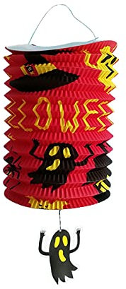 Rifuli Halloween-Orgel-Licht-Papier-Lichtleiste KTV-Dekorationszubehör Horror-Klapp-Teleskop-Luftkanal Halterung Für Schaukeln Für Draußen (b-B, One Size)