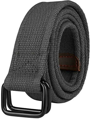 Drizzte Gürtel Übergröße Herren Komfortabel Stoffgürtel Männer Grau Herrengürtel 150cm