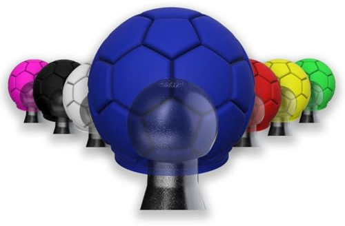 R-Satz Shop Anhängerkupplung Kappe Fußball Abdeckung Lustig - Auswahl aus 7 Farben - AHK Kugelschutz Schutzkappe (Blau)