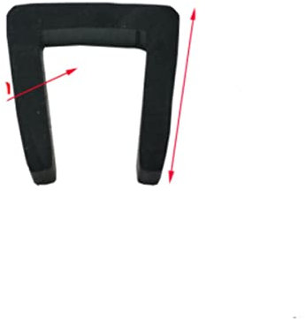 1/2/3/5/10 m, schwarze Gummi-Kantenleiste, U-Abschnitt, Anti-Öldichtung, Kantenschutz, Innenbreite: 0,5–10 mm, Höhe: 5–15 mm, 8 x 12 mm, 3 Meter