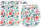 Alimos Couche de bain et sac imperméable lavable réutilisable pour bébé de 0 à 3 ans (feuille)
