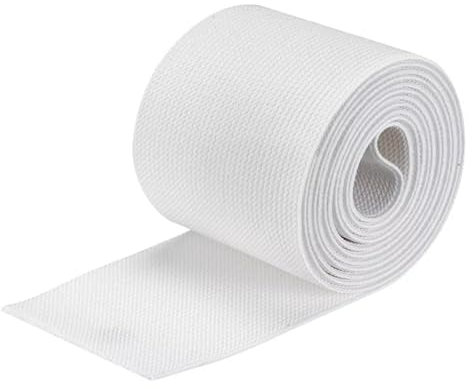 Thick White Elastic Bands for Sewing SEWAK Waistband 75mm 5 Meters 3 inch Wide Roll of Elastic, Dressmaking, Headbands, Trouser, Wig Band and DIY Craft (WHITE - 75MM - 5M)