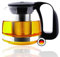 TYA I NS Teekanne aus Glas mit herausnehmbarem Sieb aus hitzebeständigem Edelstahl, 700ml,mit Teesieb und Überhitzungsschutz, ideal für die Zubereitung von losem Tee, Teapot