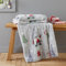 Catherine Lansfield Kuscheldecke mit Weihnachtswichteln, Fleece, 130 x 170 cm, Grau