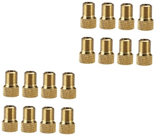 UKCOCO 16pièces Adaptateurs De Conversion De Valve De Vélo Embouts pour Compresseur Et Pompe Outils De Réparation pour Vélos De Route Et VTT