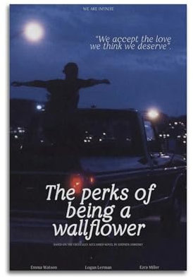 GLUC The Perks Of Being A Wallflower Poster, klassisches Film- und Fernsehposter, Album, Poster, Teenagerzimmer, Wanddekoration, 20 x 30 cm, ungerahmt