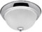 Long Life Lamp Company Flush Mounted Chrome Ceiling Light Frosted Glass Dome Shade Metal Surround IP44 Bathroom, Home (Chrome H3111)