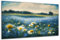 DARO Design - Wand-Bild auf 6mm HDF 84x56 cm Blumen-Wiese blau - Wand-Deko Bilder Geschenk