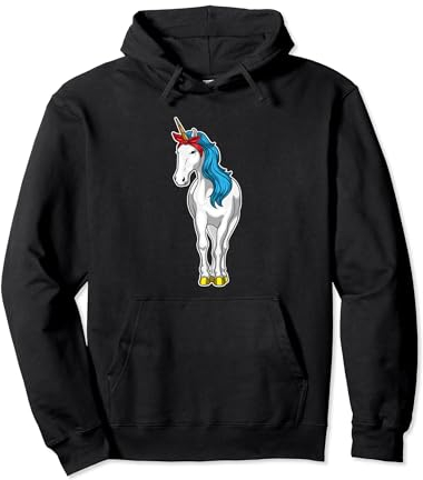 Einhorn Haarschleife Pullover Hoodie
