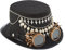 MEELYHOME Steampunk-Hut, Steampunk-Hut für Herren, mit Brille, Steampunk-Zeitreisen-Hut, Steampunk-Zubehör, Halloween, Party, Steampunk, Top Hüte mit Brille