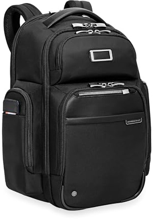Briggs & Riley Large Cargo Backpack for Women & Men - Laptop Backpack, For Work & Travel, Spacious & Durable, Padded Straps, Fits up to 17 Laptop - @work Collection, Black