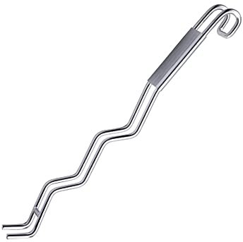 CFJIA BBQ Grill Grate Lifter Narrow Grid Grill Lifter Stainless Steel Barbecue Accessories for Camping