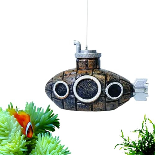 Aquarienspielzeug für Fische, Aquarienunterlage, kleines Spielzeug, niedliche Unterwasserfische, Betta-Höhle, Garnelenverstecke, schwimmende Aquariendekorationen für Landschaftsgestaltung