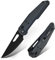 HIGHTRON Sharplyn Taschenmesser EDC-Messer - Taschen-Klappmesser,Klinge aus 14C28N-Stahl, Griff aus G10 und Kohlefaser, Jagdmesser mit tiefem Taschenclip für Camping,Survival,Wandern, Outdoor, Schwarz