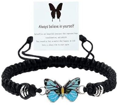 Taucheruhr, handgewebt, Paar, Schmetterling, Armband, Armband, für Männer und Frauen, Geburtstagsschmuck, Schmuck für Freunde, Frauen, Einheitsgröße, Baumwolle, Kein Edelstein