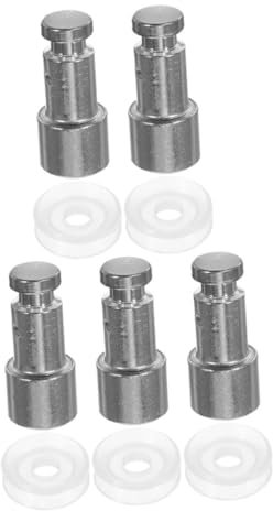 CHICAMPERA Pressure Cooker Float Valve Replacement Parts 5pcs Set for 4l 5l 6l Electric Pressure Pots Sealing Pads Universal Cooker Float Valves for Repair and Maintenance