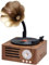 Enceinte Bluetooth rétro en forme de gramophone Portable Box Speaker Système extérieur MP3 Musique Subwoofer TF Radio FM pour le son