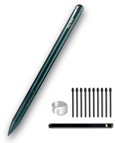 King Write MR05 EMR Stylus Pen für Kindle Scribe & Remarkable 2, Grün | Batteriefreier EMR Stylus mit digitalem Radiergummi, 4096 Druckstufen, Handflächenabweisung und 10 Ersatzspitzen.