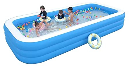 XLANDALYUEFA Piscinas inflables, Piscina Inflable Rectangular Familiar de 4,2 m, Piscina Infantil for Adultos, Piscina elevada for jardín, Piscina Infantil de Verano