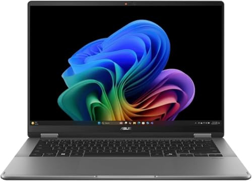 ASUS Vivobook Flip 14 Laptop 2 en 1: pantalla táctil OLED de 14 pulgadas, procesador Intel Core Ultra 7 256V, 16 GB de RAM, SSD de 1 TB, teclado Chiclet retroiluminado, Thunderbolt 4, Copilot+ PC