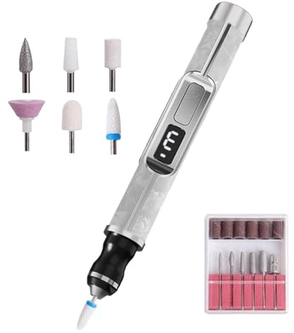 Elektrischer Nagelschleifer – 3 Geschwindigkeitsstufen verstellbar, tragbar, wiederaufladbar | dicke Nägel, Pediküre, Damen, Mädchen, Herren, Anfänger, Salon, Reise, Outdoor, Fußpflege, Maniküre