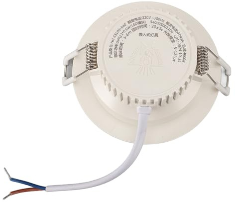 FTVOGUE Runde Deckeneinbauleuchte, PIR-Bewegungsmelder, 9 W, 4000 K, LED-Downlight mit 120° Erfassungswinkel, 3–6 M Erkennung, für Flur, Wohnzimmer, Badezimmer