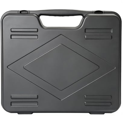 Whoasyst Duty Microphone Storage Box with Customizable Foam Protector Device Instrument Equipment Transportation Permanent Pickup Travel Case