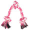 Vivifying Dog Chew Rope Toys, Durable Braided Cotton Rope Toys for Pet Dog Cat Puppy Teeth Cleaning (Pink)