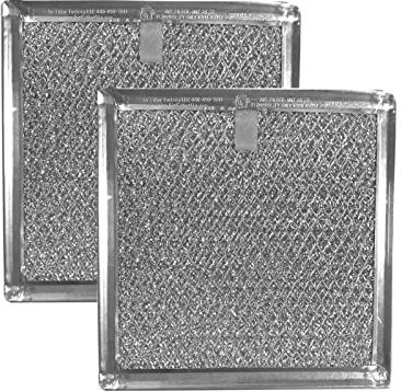 2-Pack Air Filter Factory Replacement for Samsung DE63-00666A Microwave Oven Aluminum Grease Filter