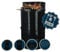 BBQ Time Drum Holzkohlegrill 3-in-1 Grill/Feuerstelle/Beidetable