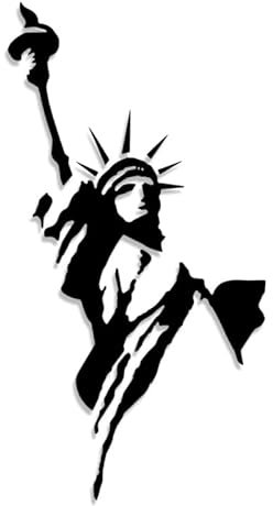 Decus Freiheitsstatue L 0335 (schwarz) // Sticker OEM JDM Style Aufkleber