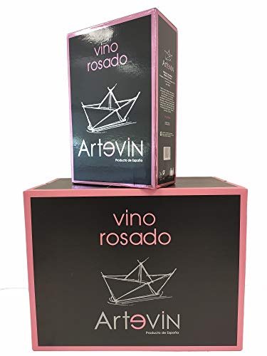 Bag in Box ARTEVIN vino ROSADO clarete 12 L (4 x 3 LITROS)…