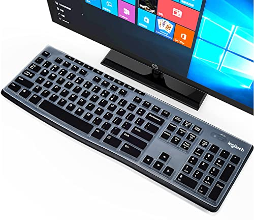 Keyboard Cover for MK270 MK275 MK295 K200 K260 K270 MK200 MK260 MK270 MK275 MK295 Keyboard Cover Protector Skin Accessories, Black (US Layout)
