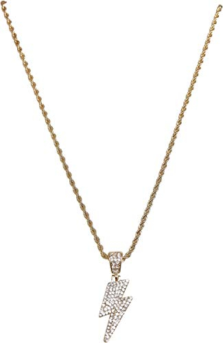Urban Classics Unisex TB4061-Flash Necklace Manschettenknöpfe, Gold, one Size