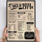 51 Geburtstag Geschenk, Alte Zeitung Holzbild Back in 1974 Vintage personalisierbar zum Hinstellen/Aufhängen opt. beleuchtet, 51 Geburtstag Frau, 51 Geburtstag Mann, 51. Geburtstag, 51 Geburtstag Deko