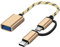 Seminer Adattatore 2 in 1 USB C/Micro a USB 3.0, USB C a USB, Convertitore da Micro a USB Cavo Adattatore OTG Compatibile con iMac Android Google Samsung Galaxy, ecc. Oro
