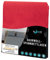 Dreamzie - Spannbettlaken 80x160cm - Baumwolle Oeko Tex Zertifiziert - Rot - 100% Jersey Spannbetttuch 80x160