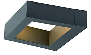 SLV Wandaufbauleuchte BOOKAT / Beleuchtung für Wände, Wege, Eingänge, LED Spot außen, Aufbau-Leuchte Outdoor, Gartenlampe / IP65 3000/4000K 15W 990lm anthrazit