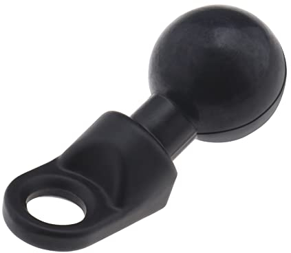 eMagTech Base de Support à Bille en Alliage d'aluminium avec Adaptateur à tête de Boulon coudée Compatible avec Les Supports RAM Taille B 2,5 cm