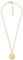 FOSSIL Women's goldfarbene Edelstahlkette mit Karabinerverschluss Runde Halskette mit Anhängern, Senfgold