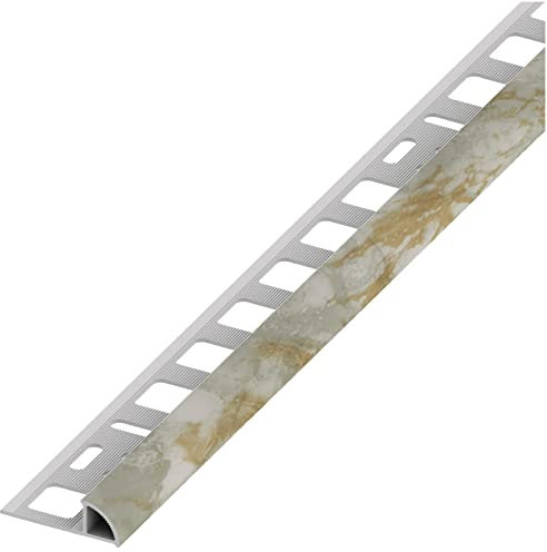 5PZ PROFILO JOLLY PVC 8X2,5 MARMORIZZATO BIANCO CARR(GRIG