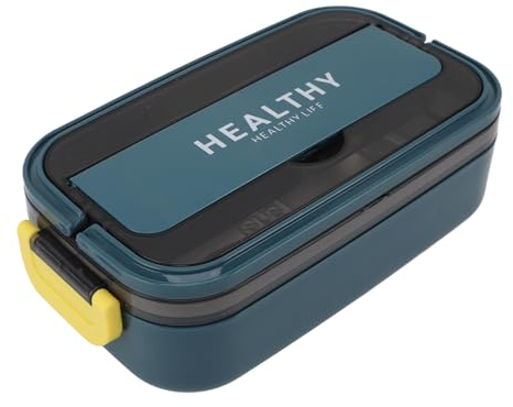 Zerodis Leakproof and Microwave Safe Bento Lunch Box 316 Stainless Steel 700ml Capacity Enjoy Hot or Cold Meals Anywhere Ideal for School and Office (Blue Green)