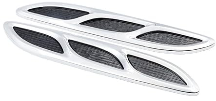 1 Paar Kfz-Aufkleber für Lüftungsschlitze für Opel Olympia Ascona Calibra Vectra Zafira, Air Flow Fender Seite Cover Lufteinlass Gitter Vent Dekoration Aufkleber Auto-tuning,B