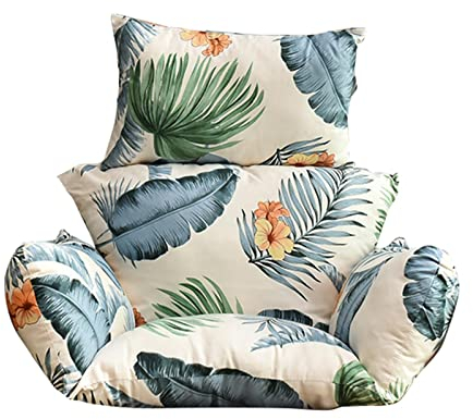 Hanging Chair Cushion Cream, Egg Chair Cushion, Cushions For Hanging Chairs, Swing Hanging Basket Seat Mat Cushion For Outdoor Indoor Egg Hanging Basket Chair, Only Seat Cushion