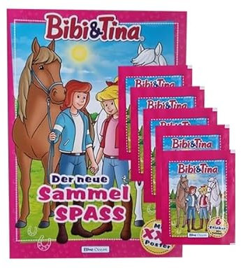 Blue Ocean Bibi und Tina Sticker (2024) – 1x Sammelalbum + 5x Stickertüten (Stickeralbum Deutsche Version)