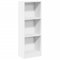 vidaXL Bibliothèque Blanc 40x24x109 cm Bois d'ingénierie, étagère à Livres, Porte-Livres, Support à Livres, Armoire de Rangement, étagère de Rangement