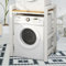 Tumble Dryer Stacking Kit Height Adjustable, Metal Frame Washing Machine Stacking Kits 800KG Load, Washing Machine Stand for Home Bathroom/Commercial (wh, 29.5x25.6x41.3in)