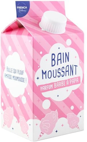 Feel Natural - Bain Moussant Carnaval - Soins Corps - Beauté - Relaxation - Senteur Barbe à Papa - Aromathérapie - Apaise les Muscles et les Articulations - Elimine les Tensions - Briquette 230 ml
